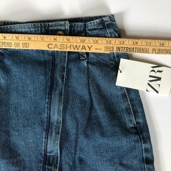 ZARA Asymmetrical  Denim Skirt - Picture 10 of 11
